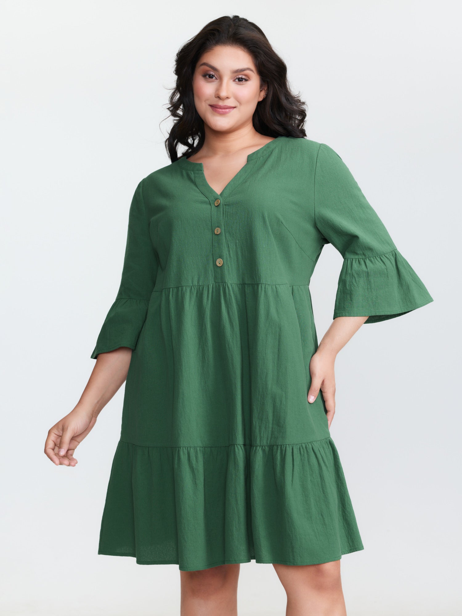 Pure Cotton Tiered Mini Dress