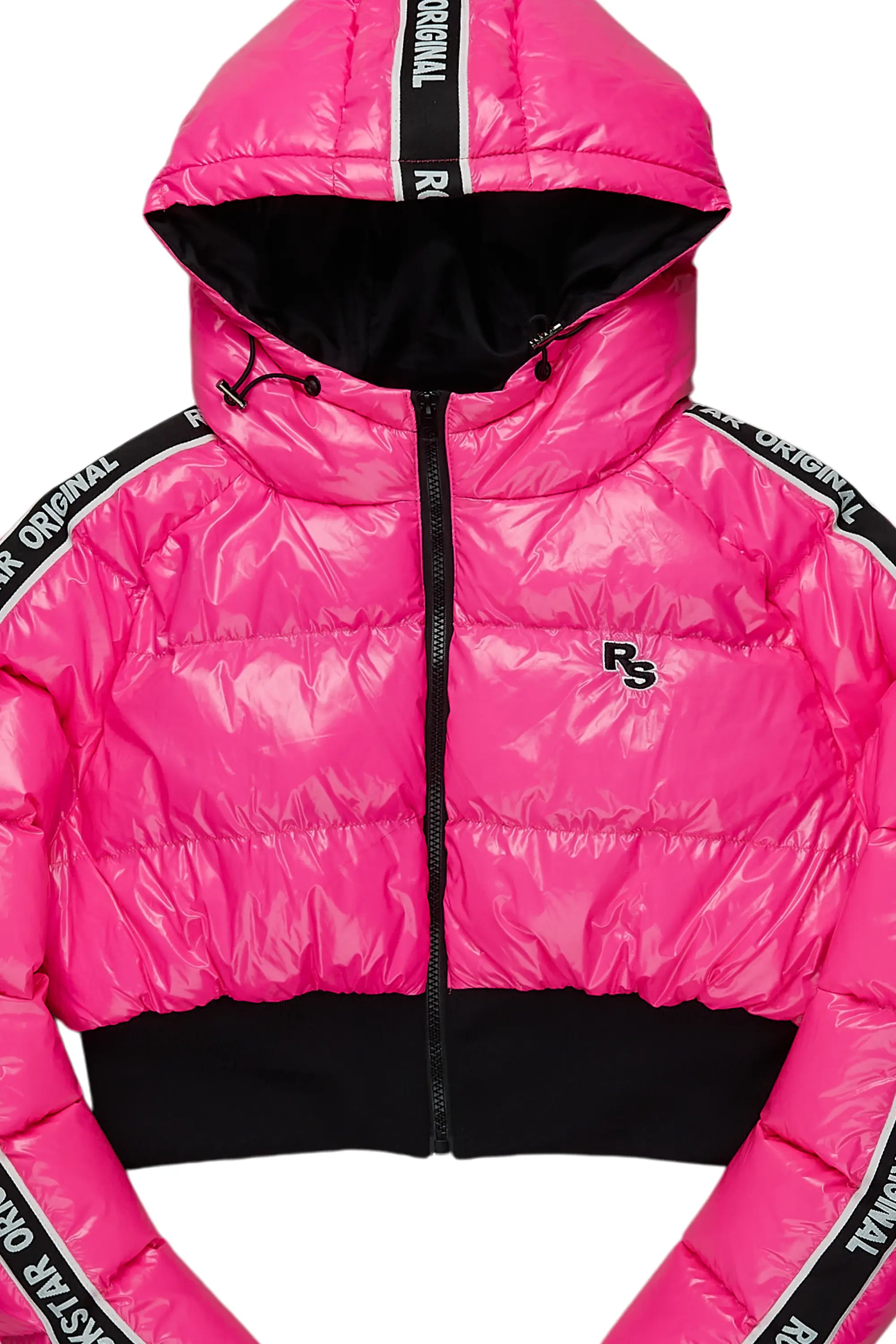Jackey Hot Pink 2.0 Crop Puffer Jacket