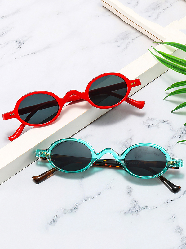 Geometric Sun Protection Sunglasses Accessories