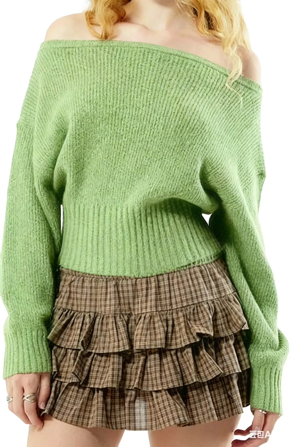 Women's Ribbed Off-The-Shoulder Sweater