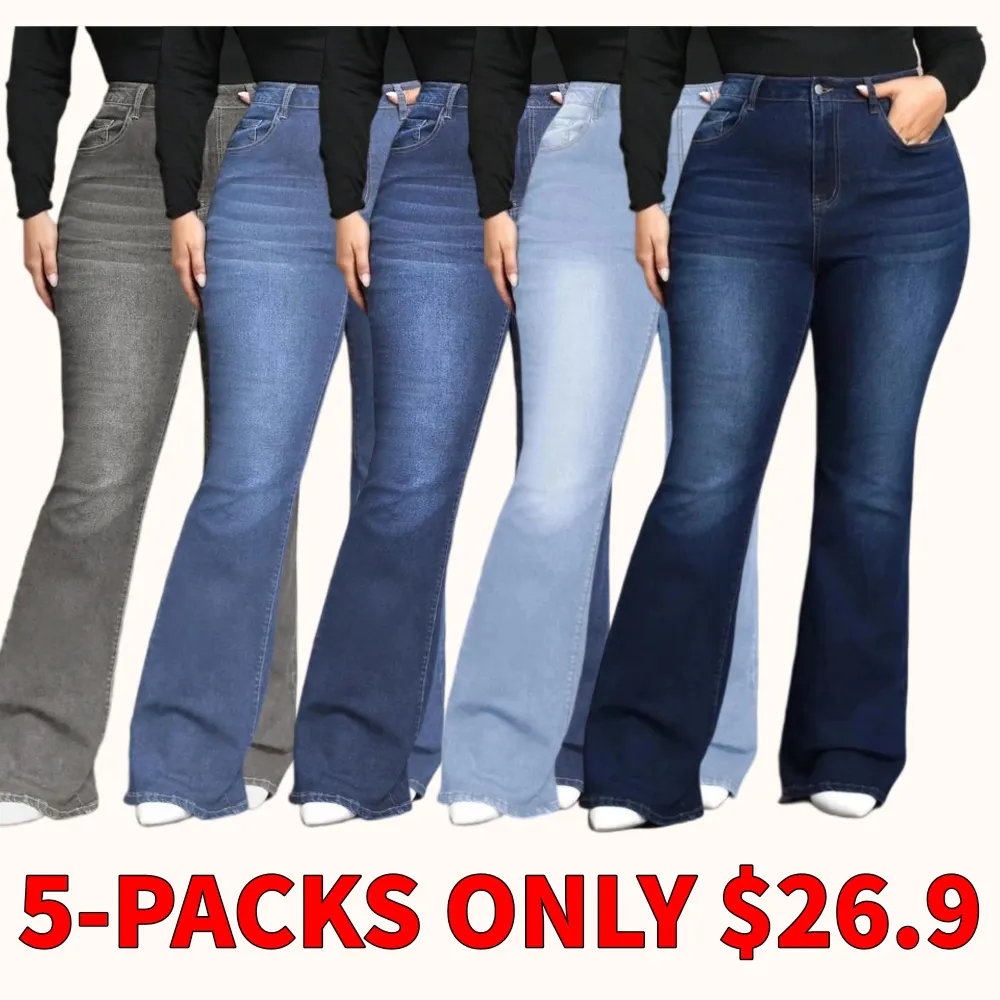 Solid color pocket button flared pants