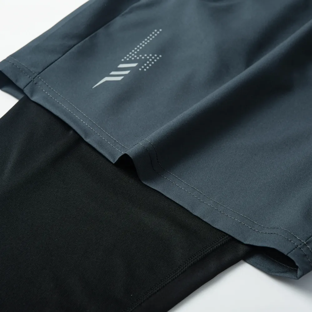 Men's Quick Dry Breathable Elastic Running Pants with Elastic Waistband, Built-In Phone Pocket & Towel Loop