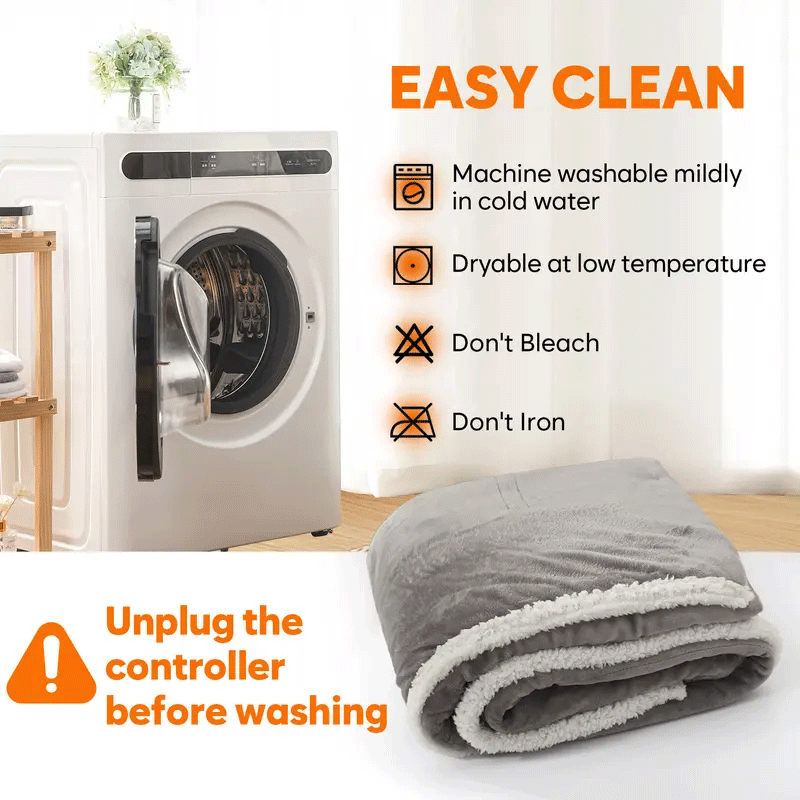 🎁Christmas PROMOTION-Wearable Electric Clothing With Sleeve And Foot Pockets 6 Heating Levels And Long Heating Times1