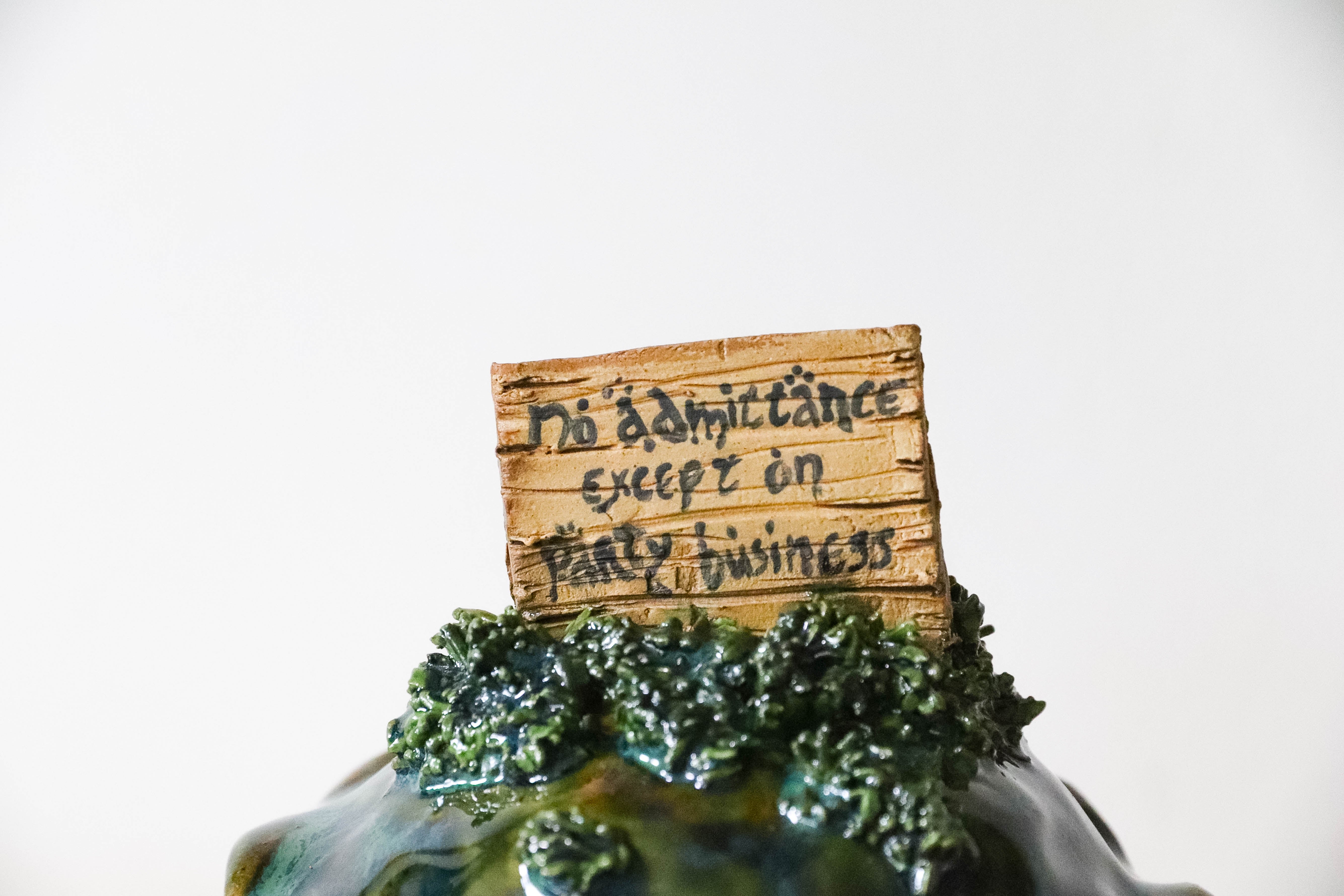 No Admittance Stoneware Mug