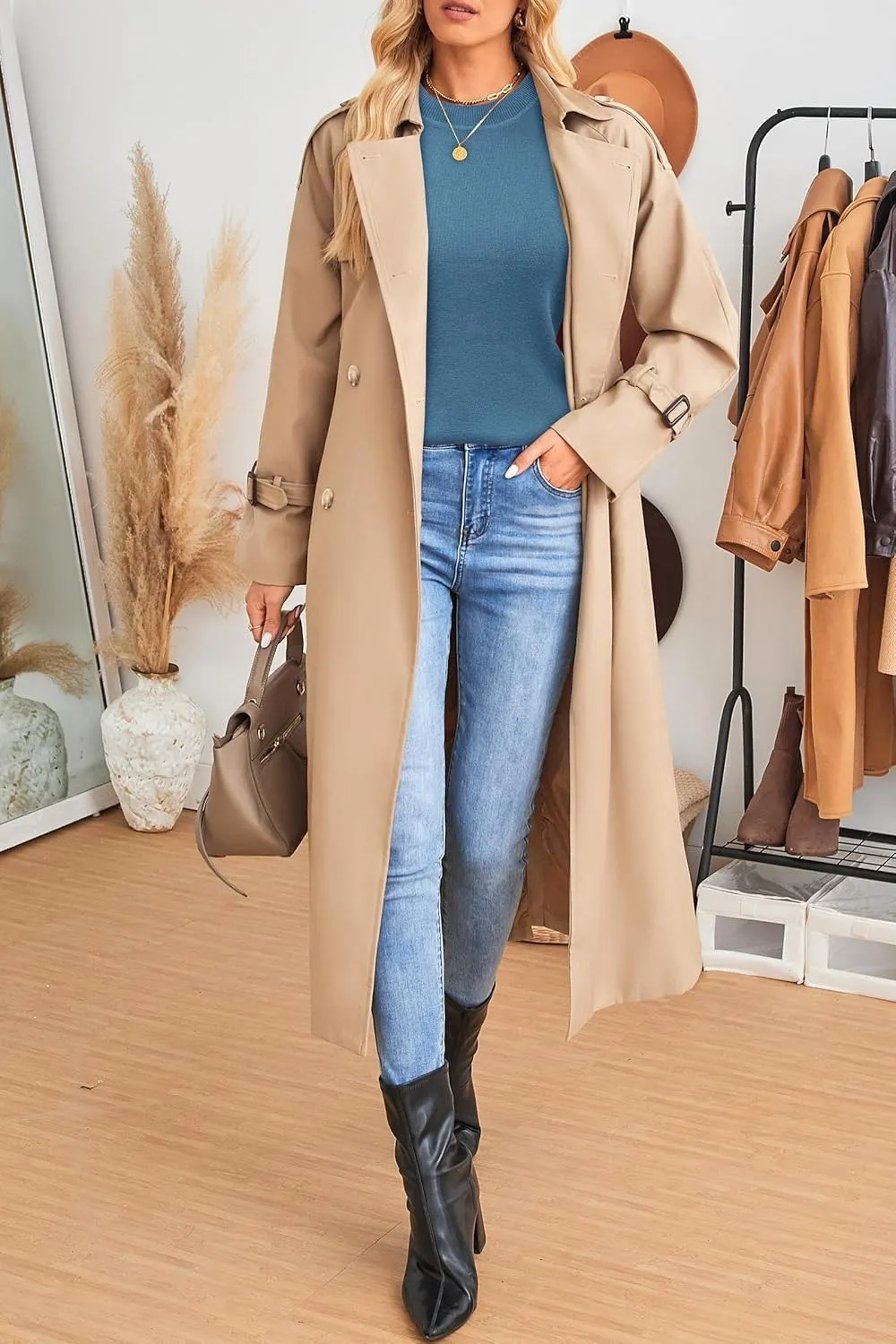 Women Fashion Wool Blend Sweater