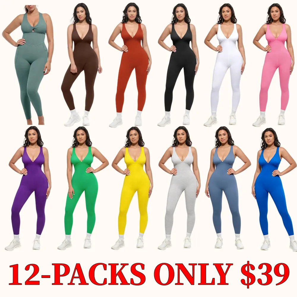 Deep V-neck shapewear bodysuit with breast support