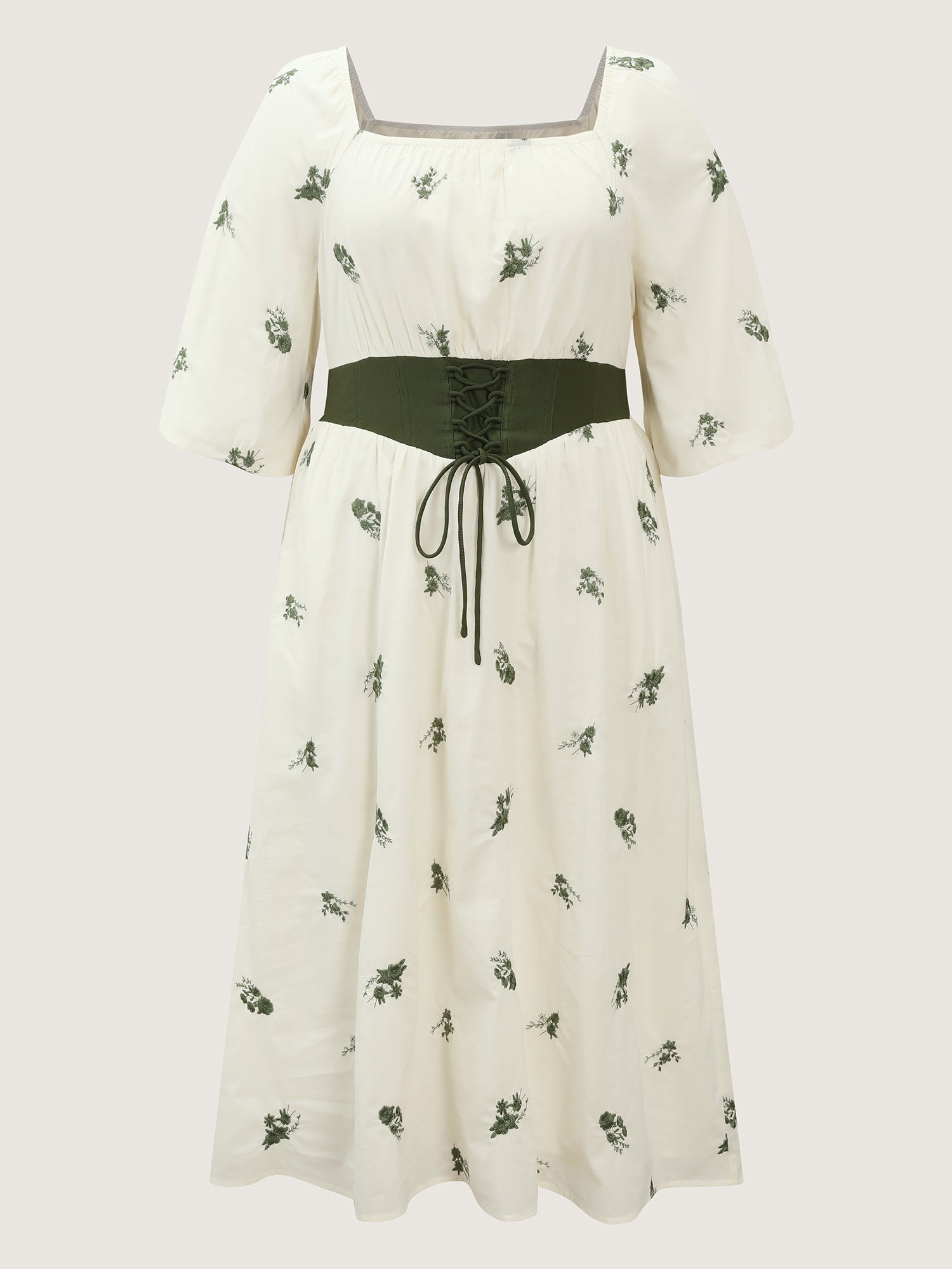 2-in-1 Embroidered Tulle Maxi Dress