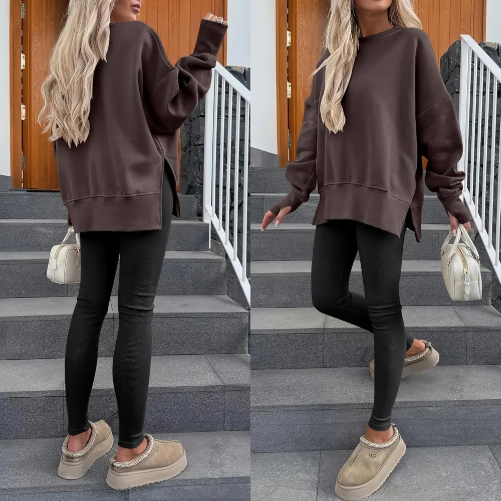 Women Oversized Sweatshirts Thumbhole Long Sleeve Hoodies Shirts