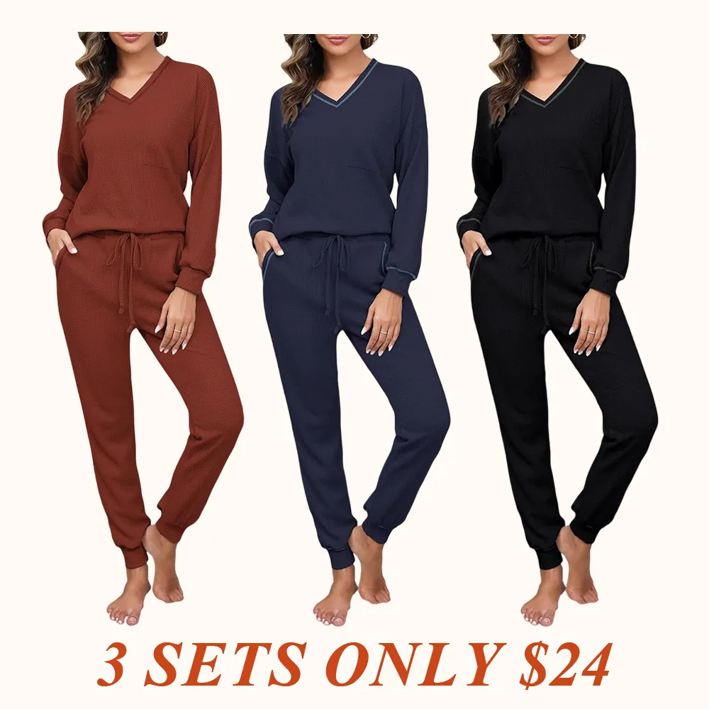 Womens Two Piece Outfits Lounge Sets