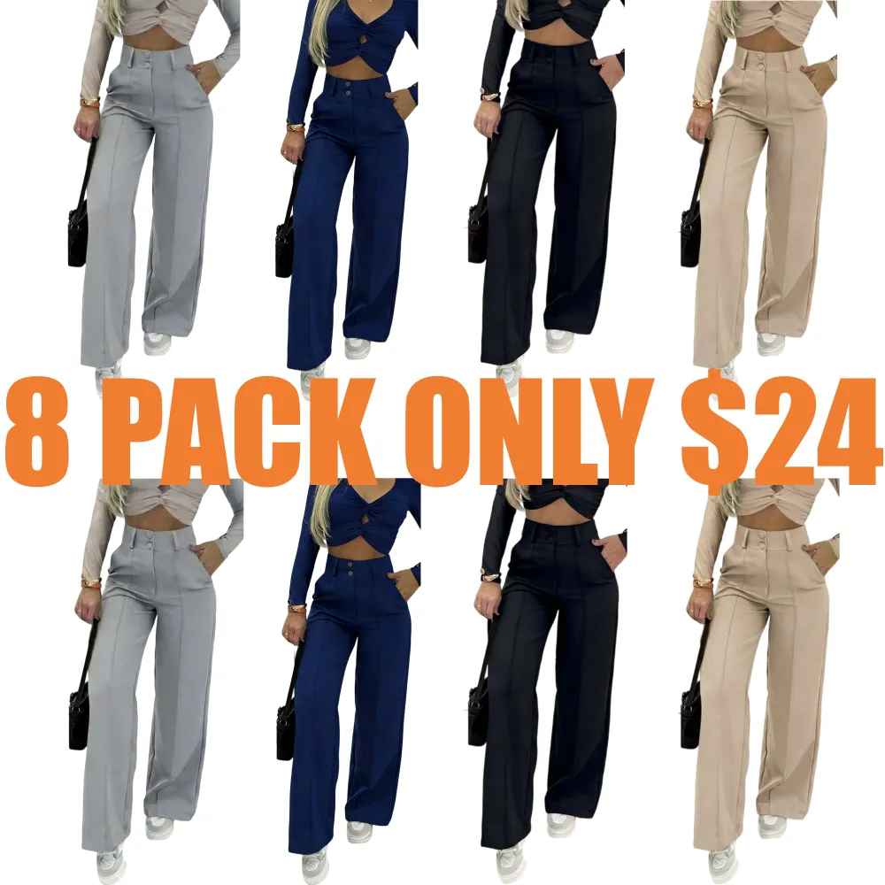 Women's Simple Wide-Leg Pants