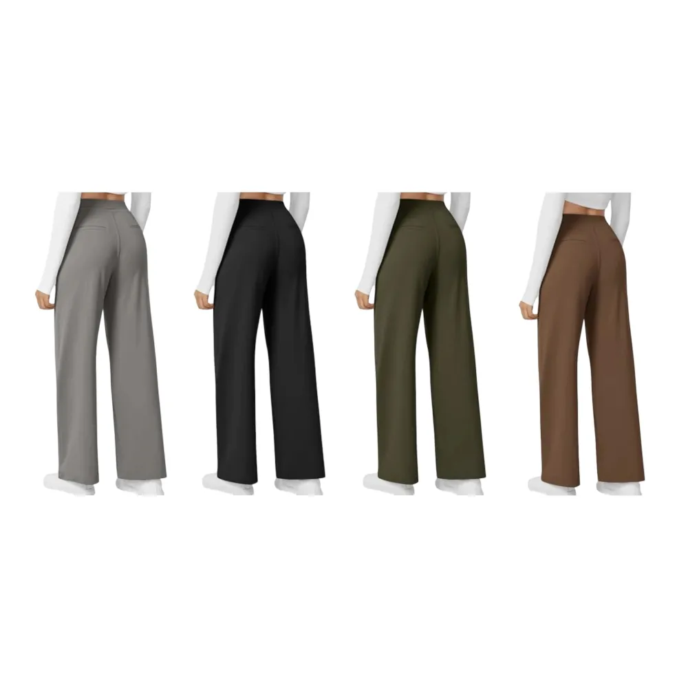 Women's Side Pocket Straight Leg Pants
