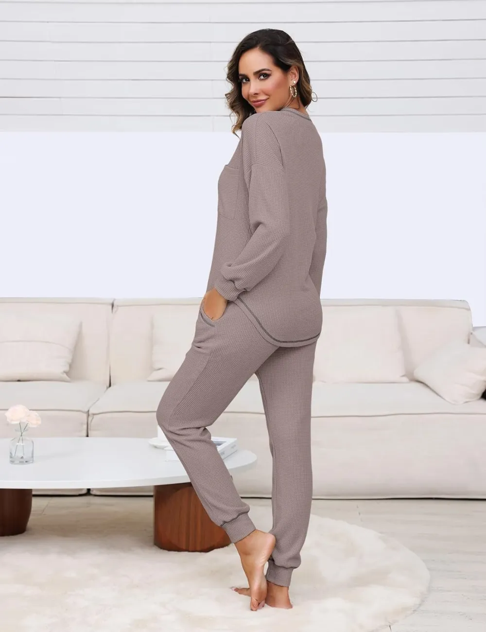 Womens Two Piece Outfits Lounge Sets