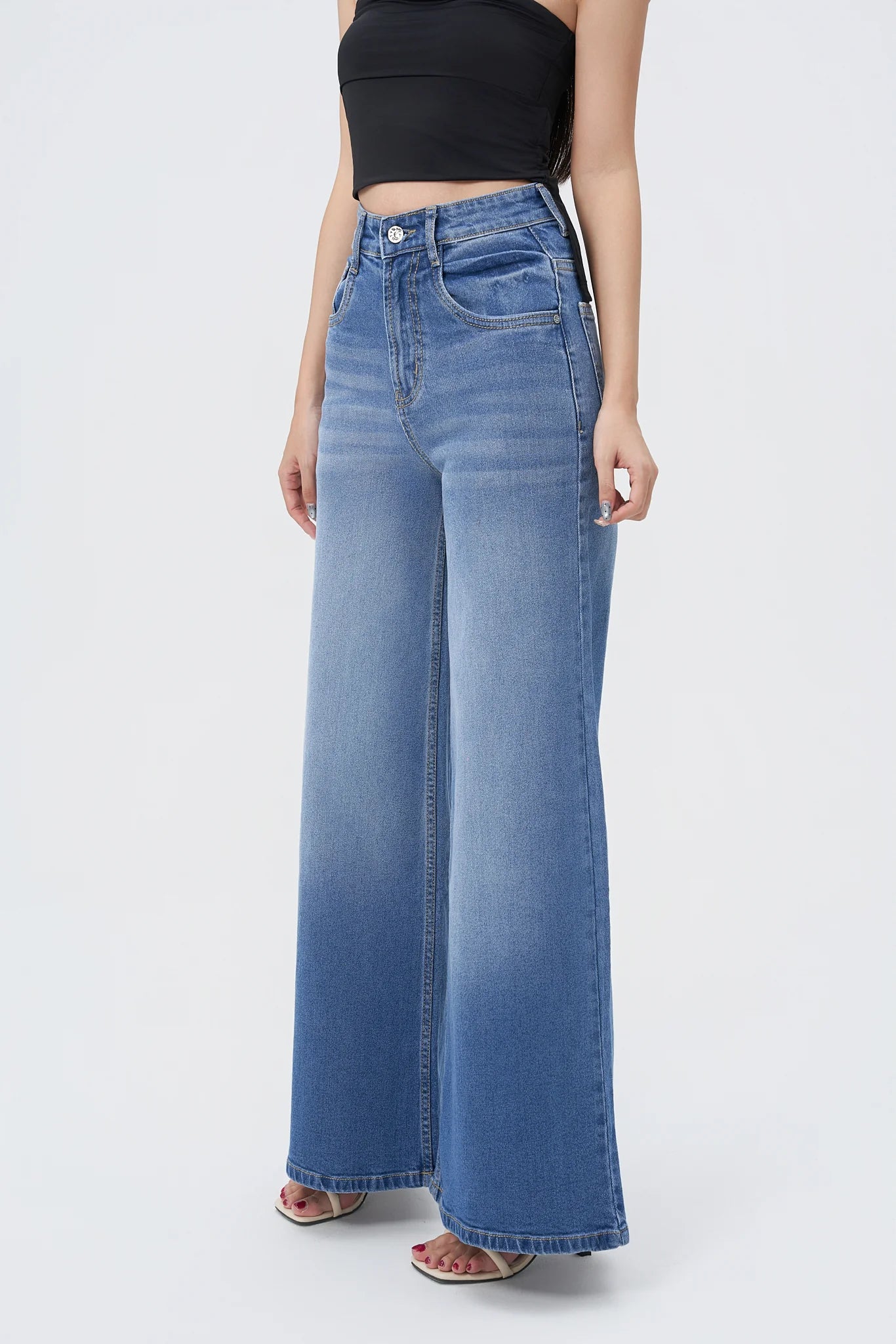 Sweet Static Extra Wide Leg Jeans