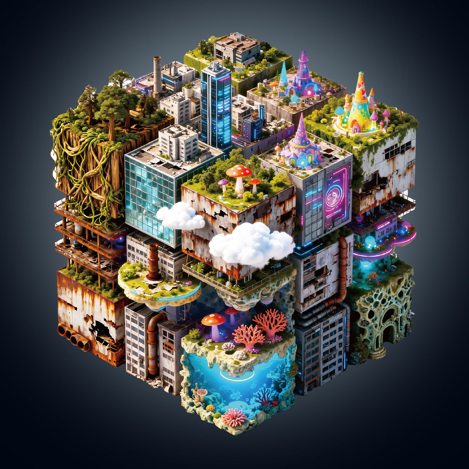 Shifting City Wooden Jigsaw Puzzle