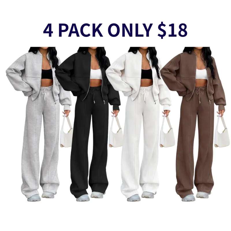 Women's Fall 2 Piece Sweatsuits Set Long