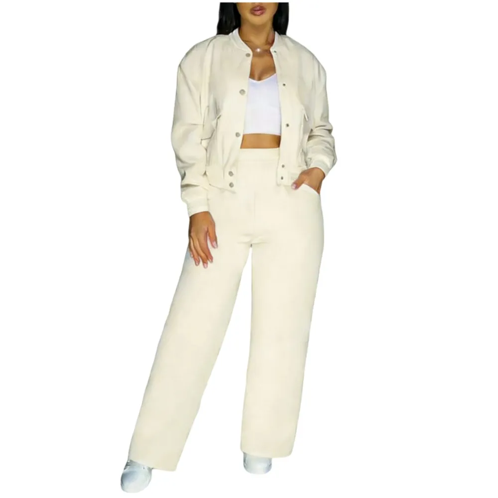 Women’s 2-Piece Baseball Jacket Set