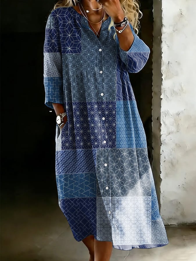 Women's Casual Geometric Print Dress