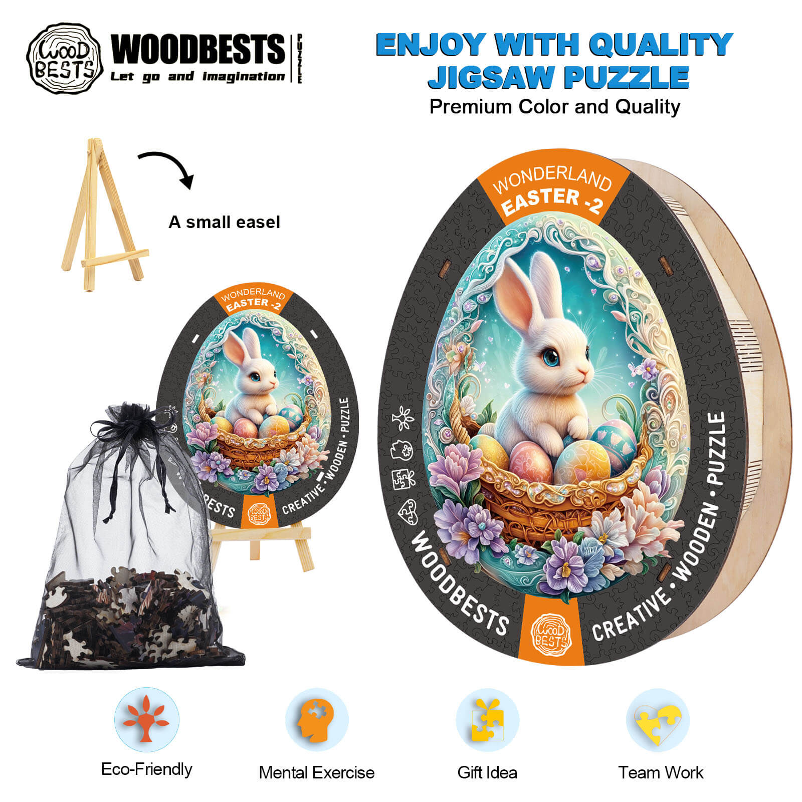 Wonderland Easter-2 Wooden Jigsaw Puzzle