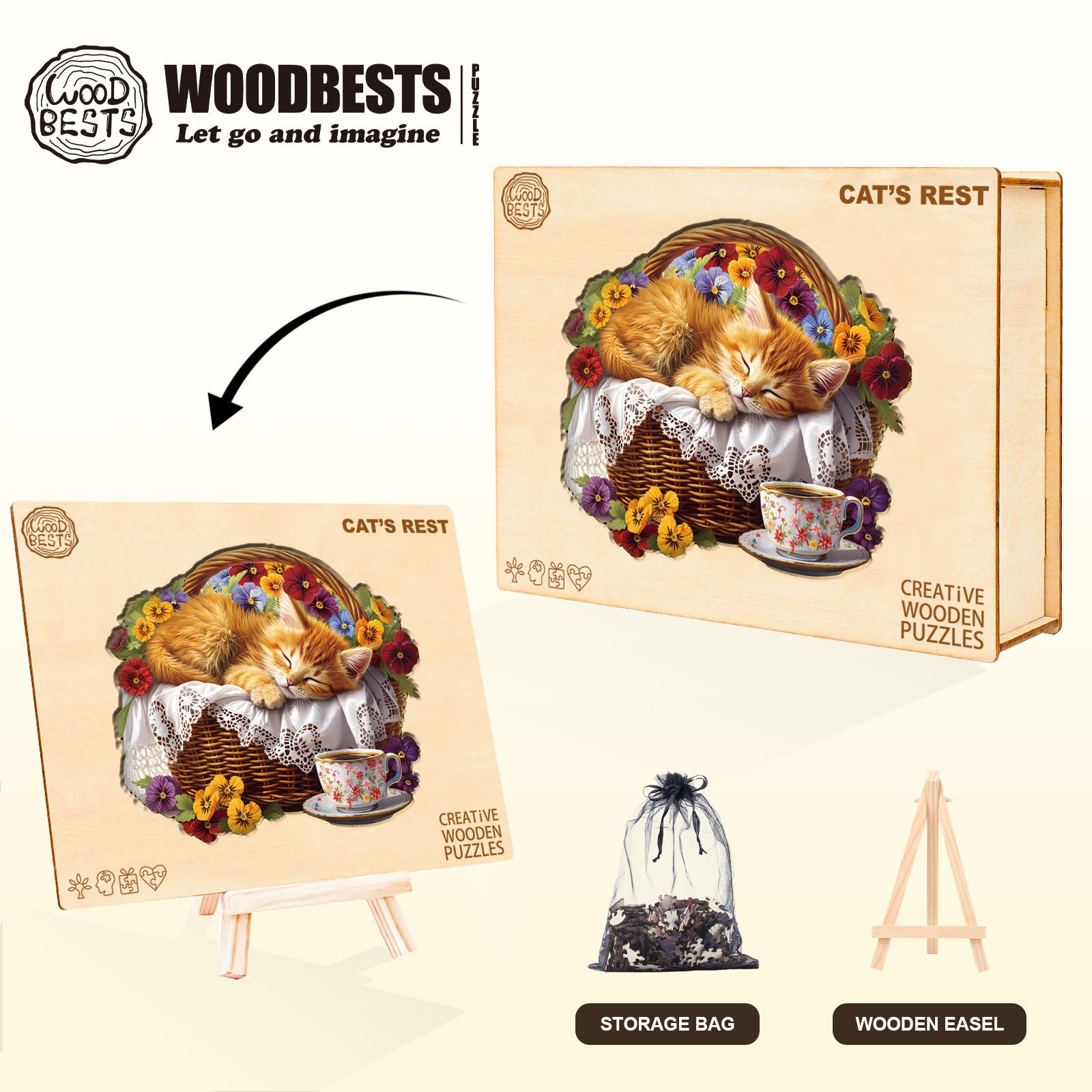 Cat’s Rest Wooden Jigsaw Puzzle