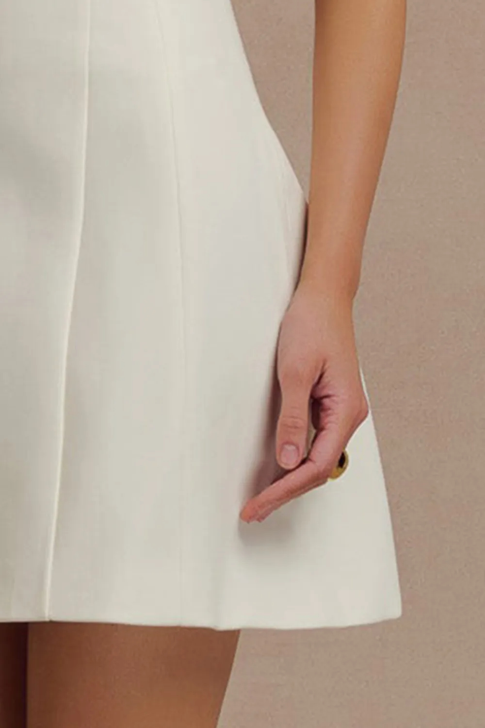 Contrast Suiting Mini Dress