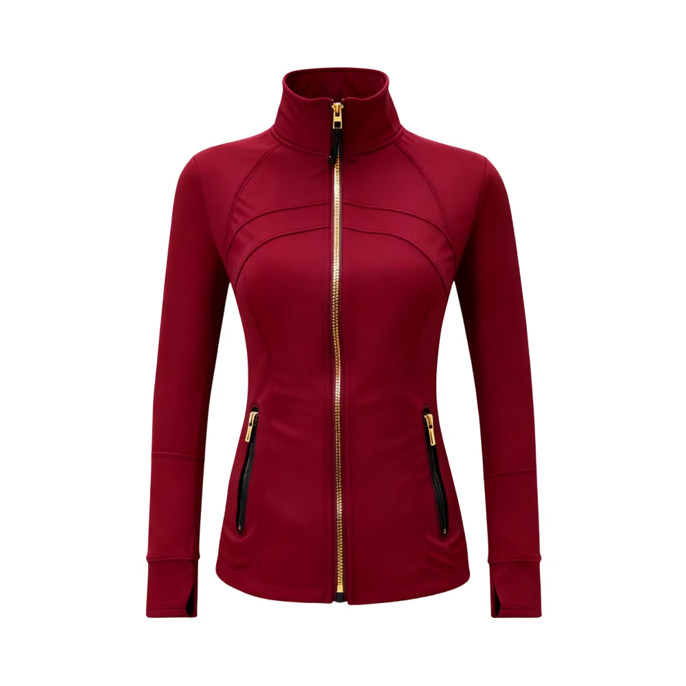 Women's sports stand up collar  yoga jacket