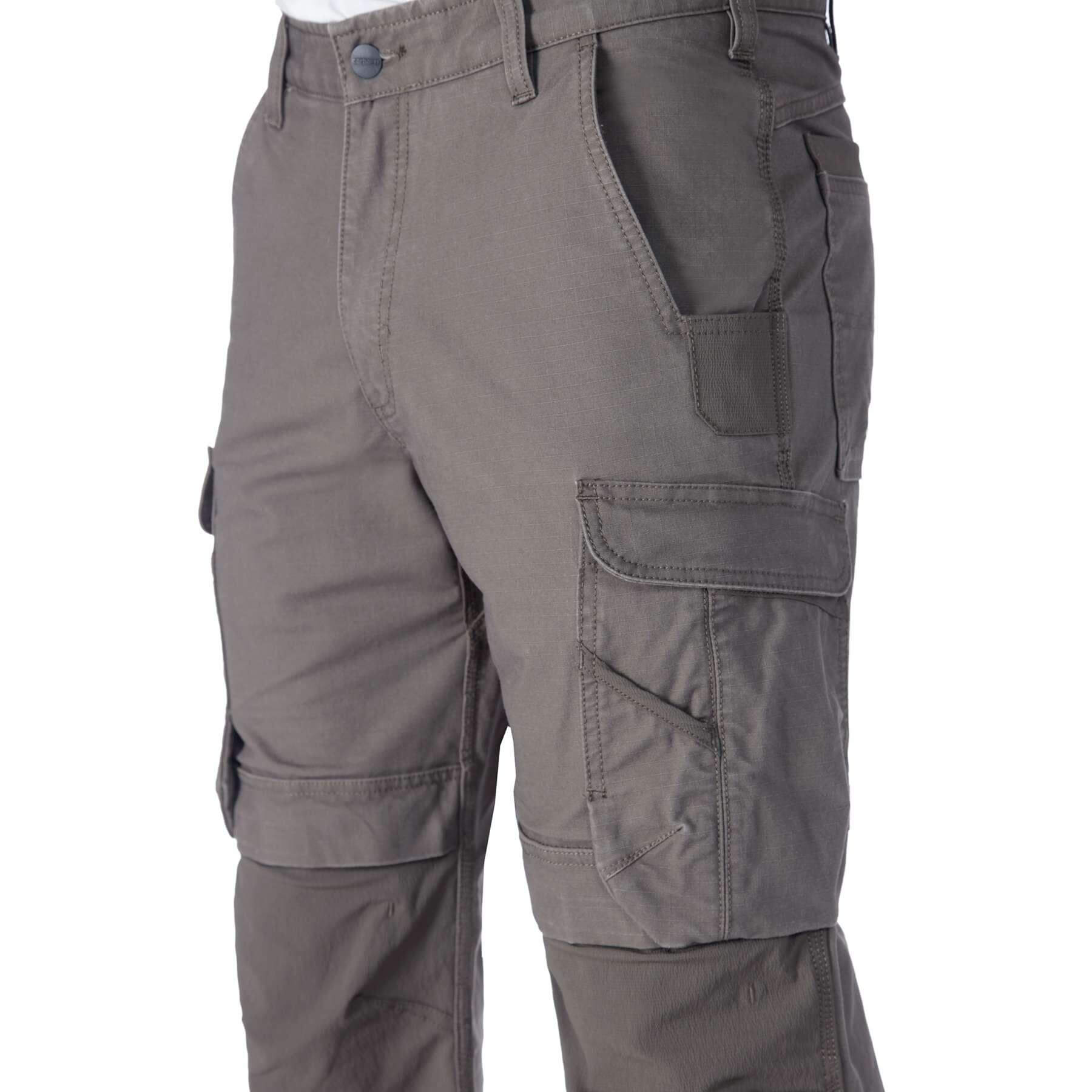 CHT Relaxed Straight Steel Rugged Flex Stretch Ripstop Double-Front Cargo Trousers 105072