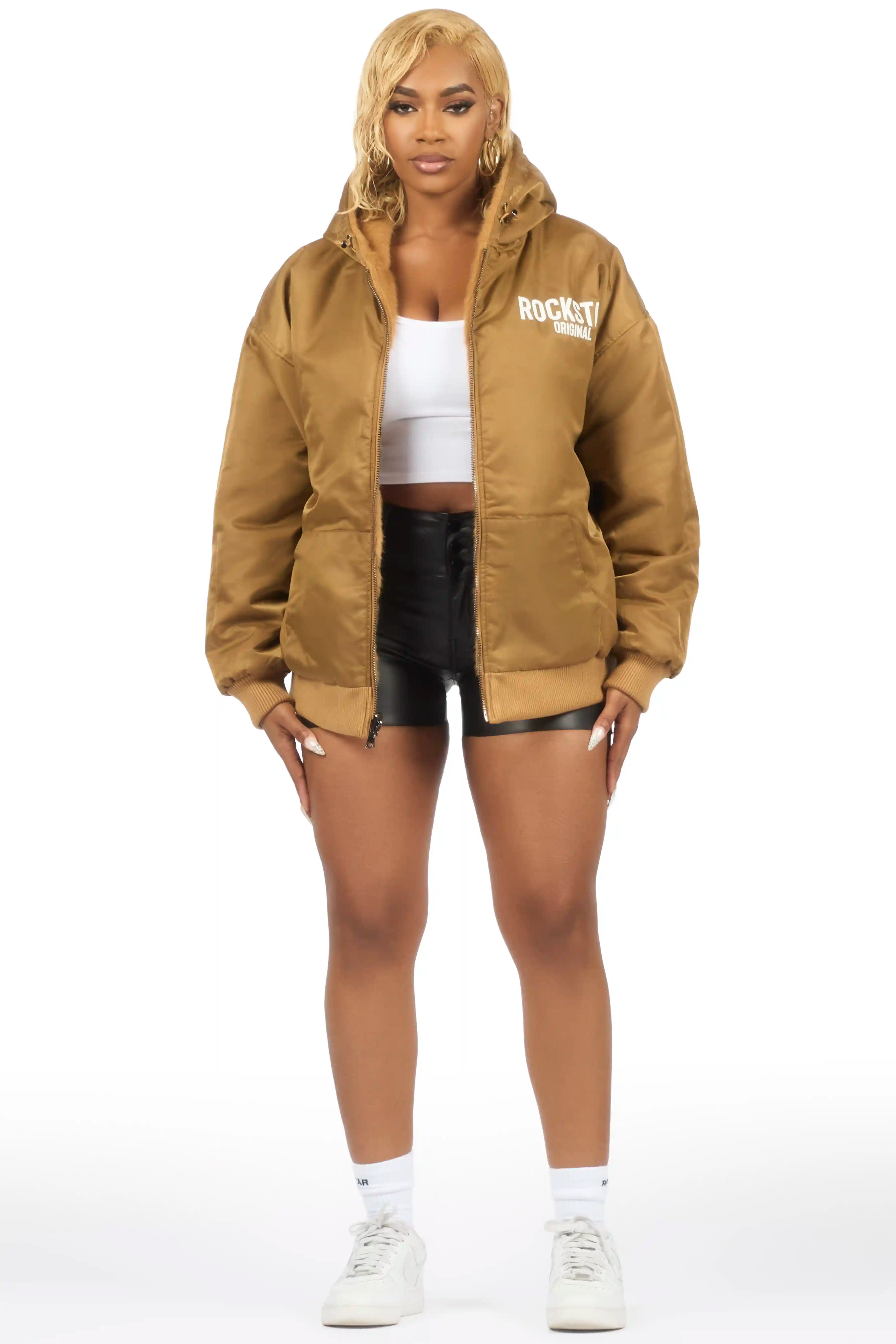 Jaleah Brown Oversized Fur Jacket