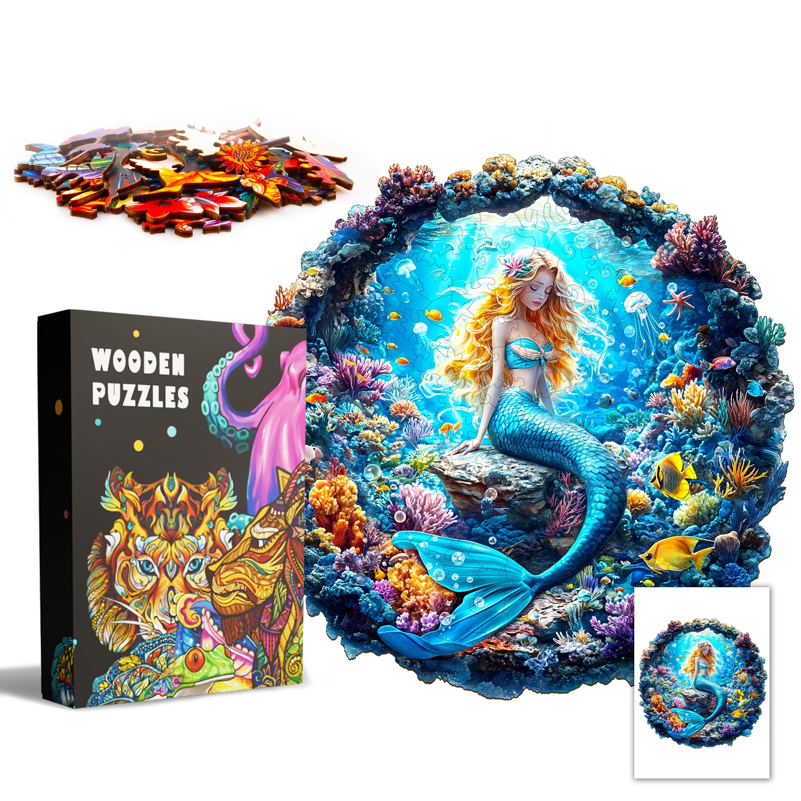 3D Mermaid Wooden Jigsaw Puzzle