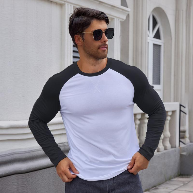 Men’s Long Sleeve Muscle Fit Longline T-Shirt