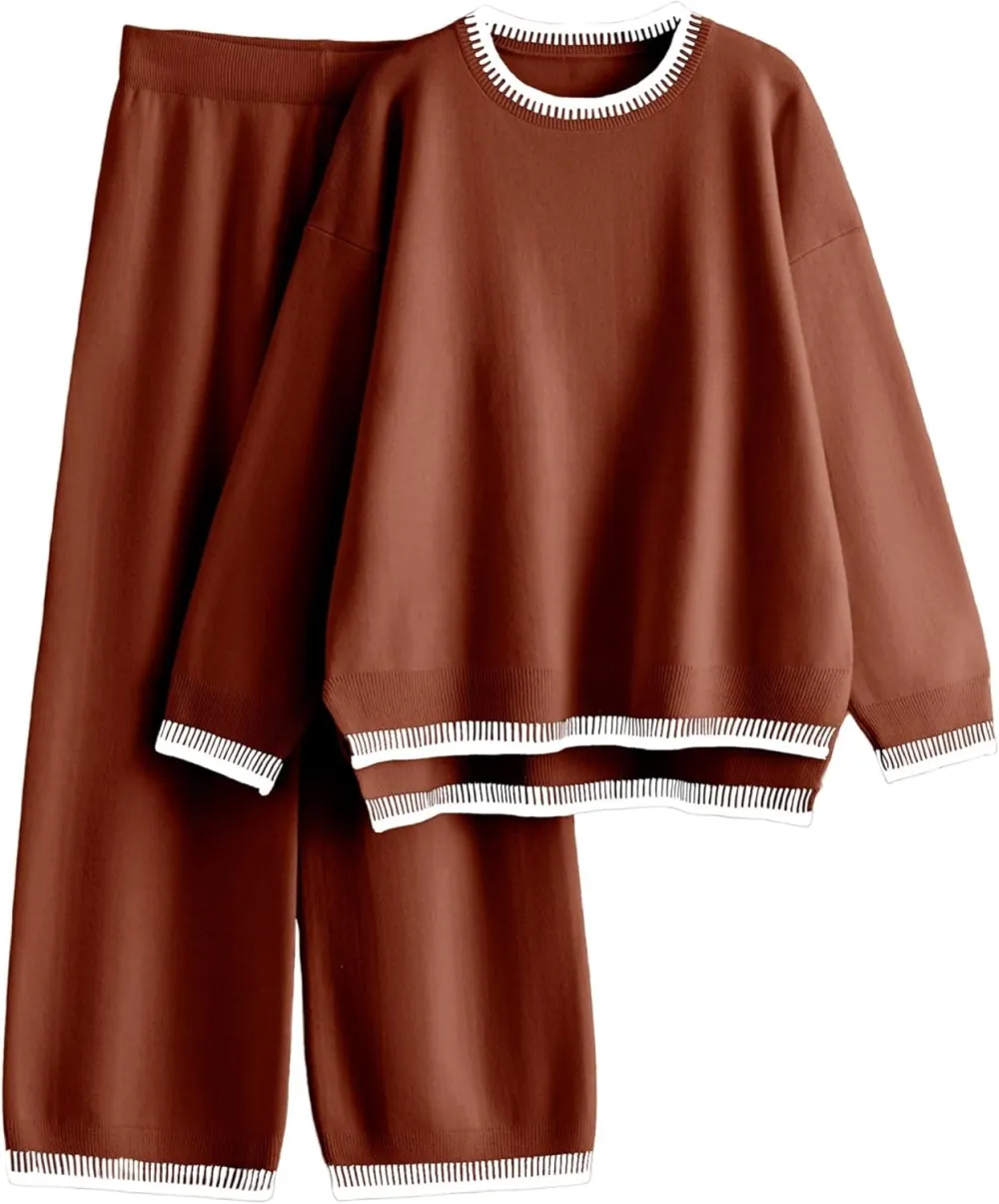 Women's 2-Piece Sets Spring Outfits Chic Comfortable Elastic Loungewear