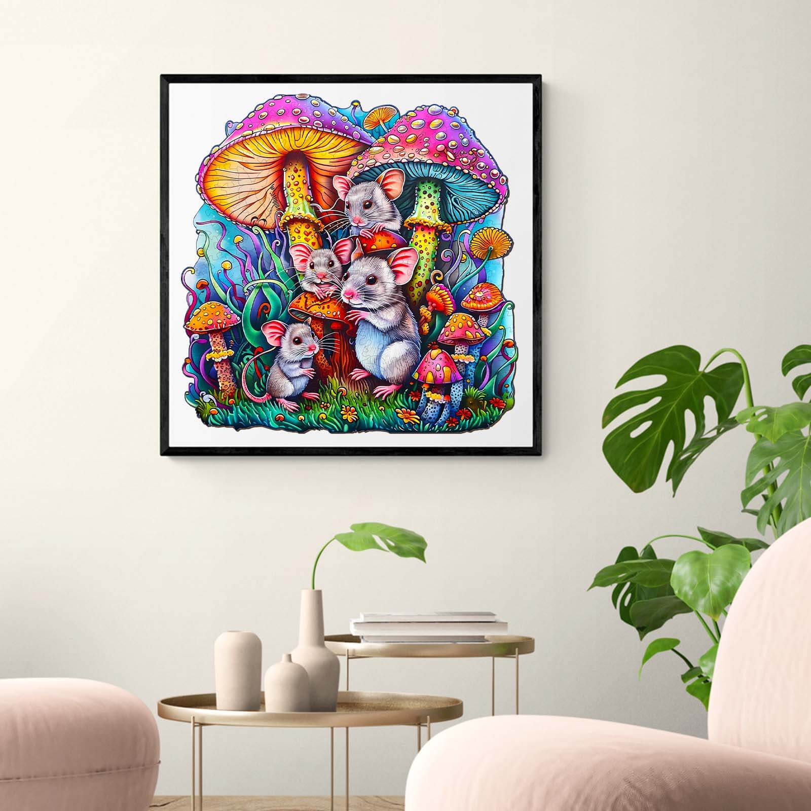 Mouse Family Wooden Jigsaw Puzzle