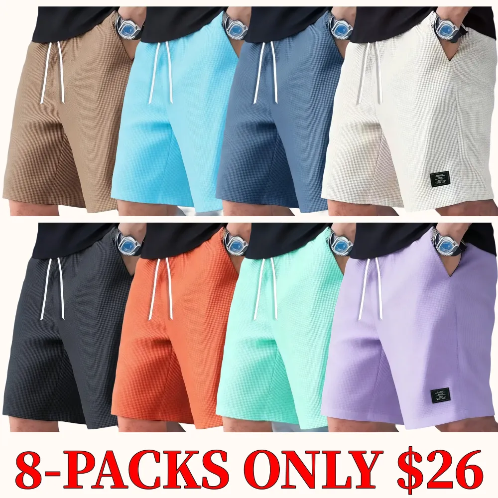 Men's corduroy shorts, solid color, suitable for everyday wear.