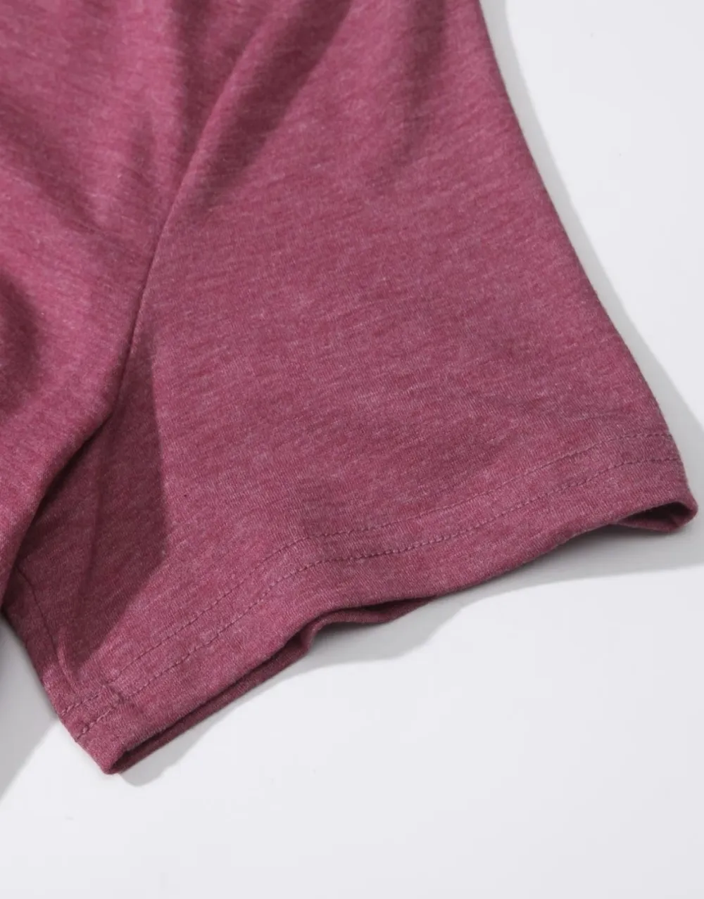 Women's Solid Short Sleeve V Neck Tee