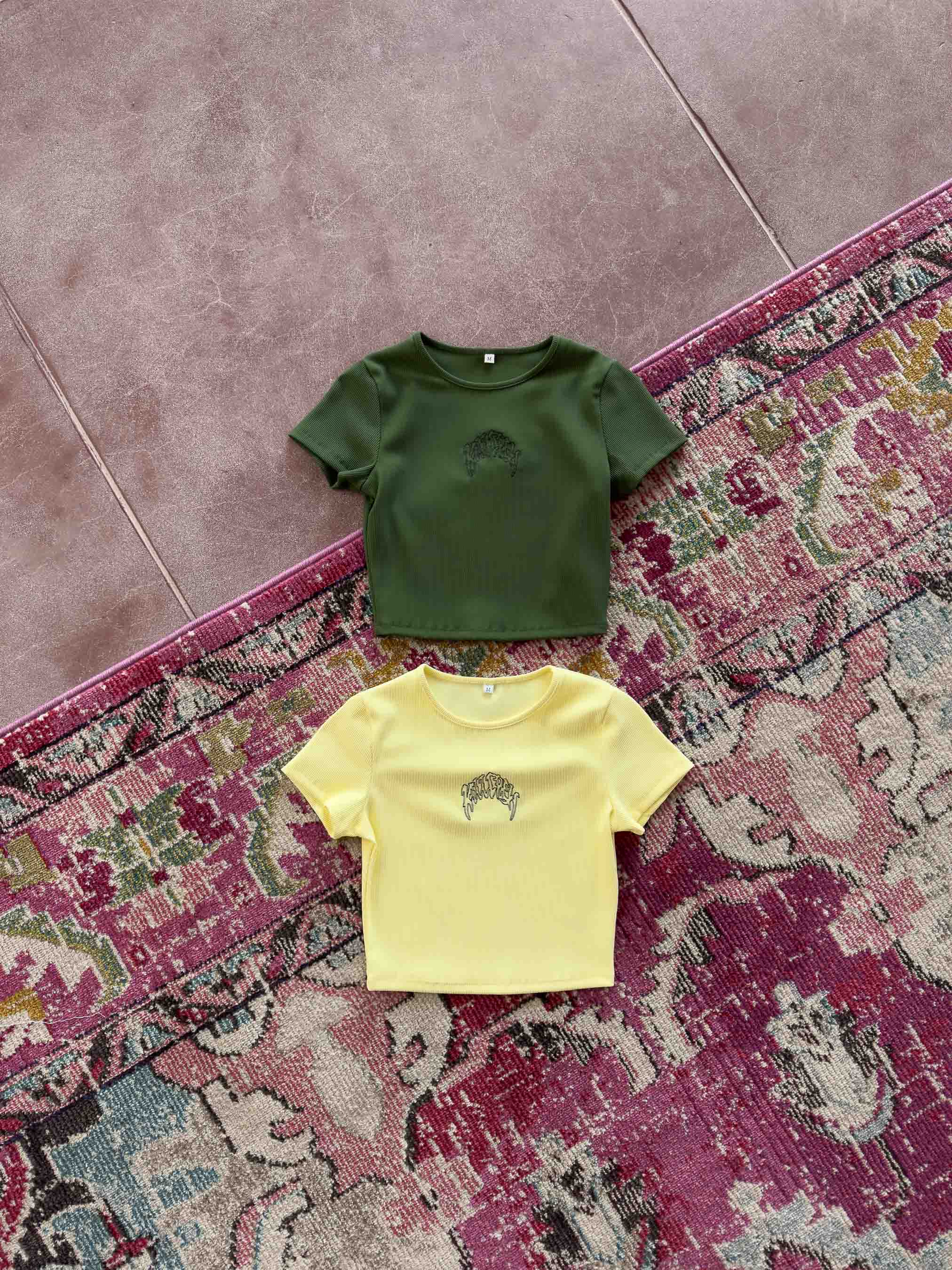 KILL CREW RIBBED BABY TEE - GREEN