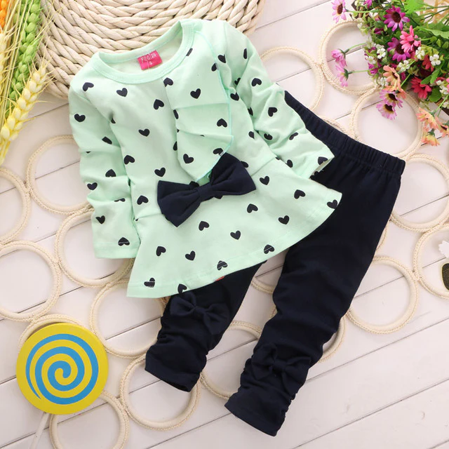 Casual Children Girl Suits Clothing Set