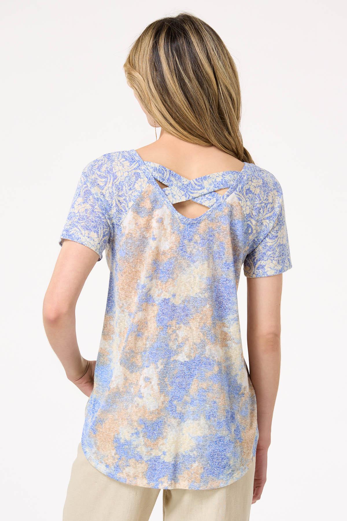 Dye Floral Sleevetop