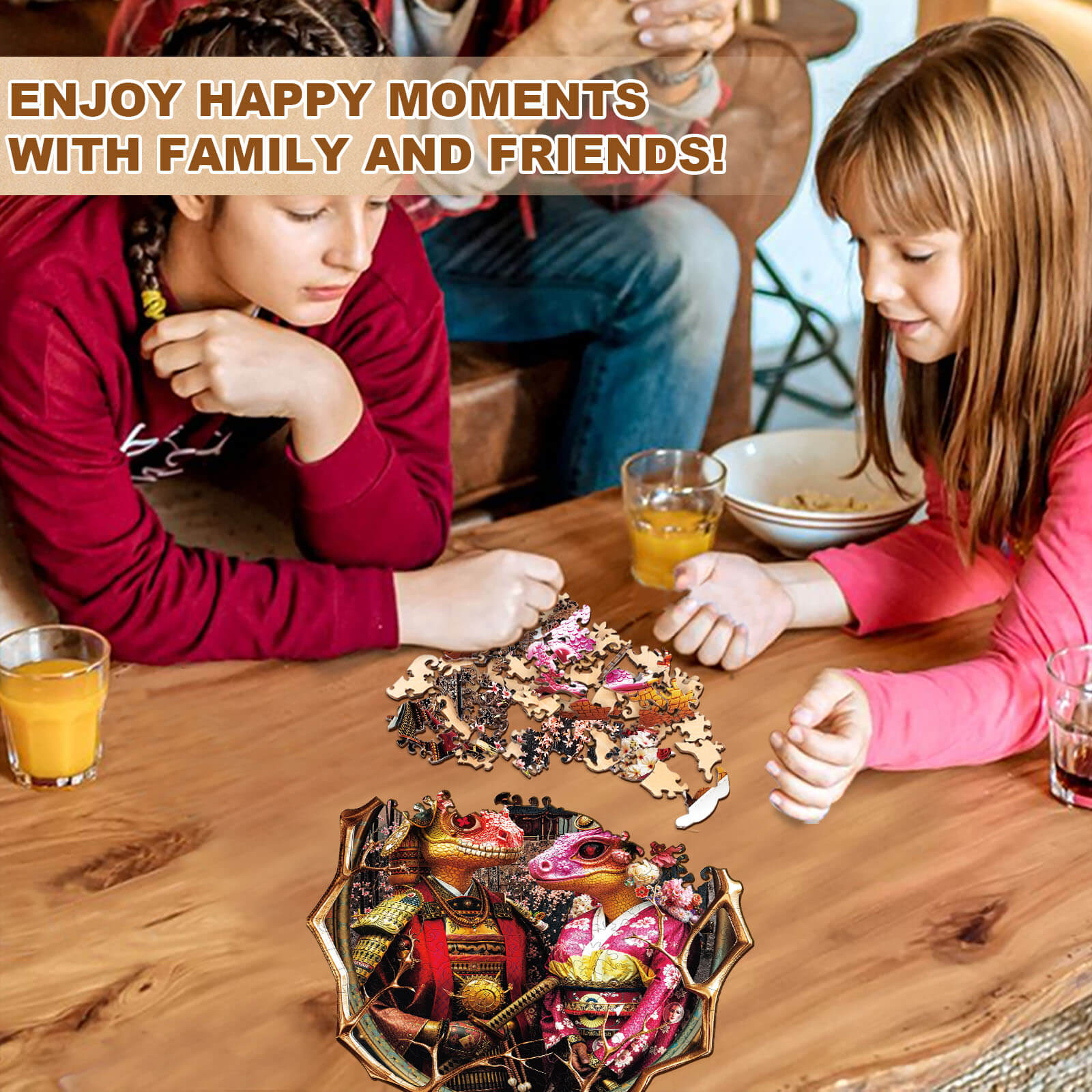 Lizard Warrior Wooden Jigsaw Puzzle