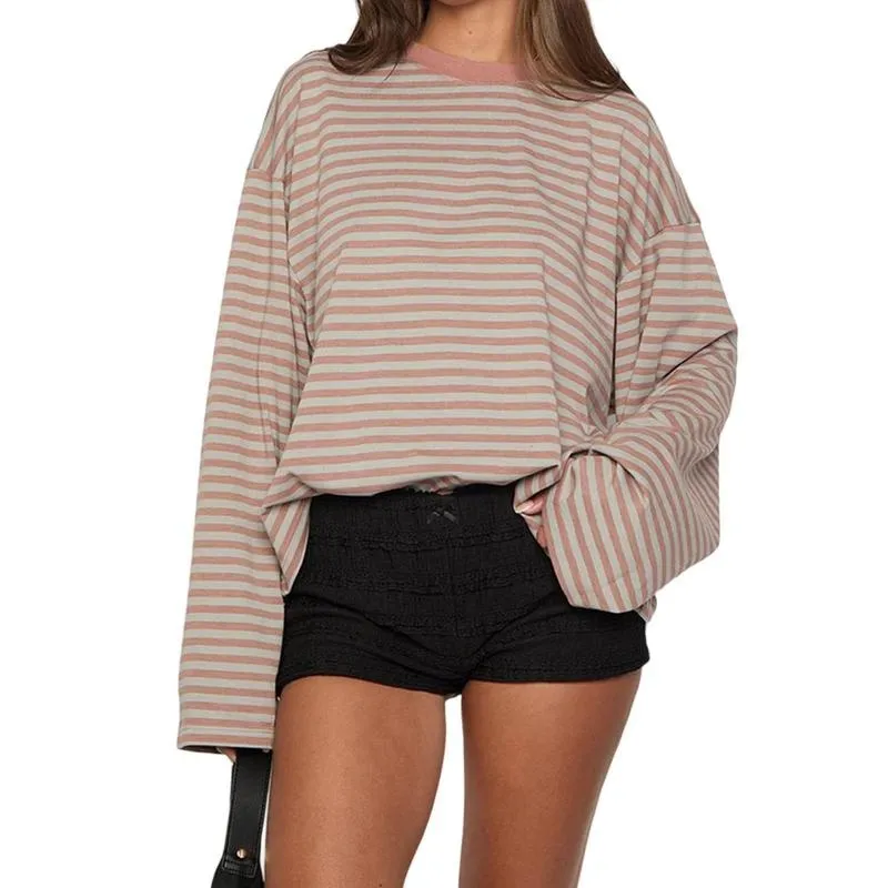 Ladies Fall Casual Striped Top