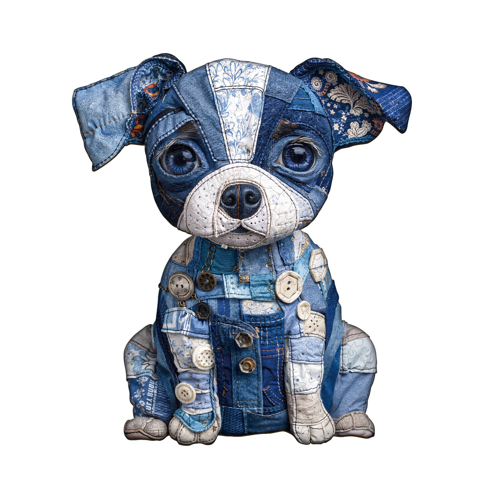 Cowboy Puppy Wooden Jigsaw Puzzle