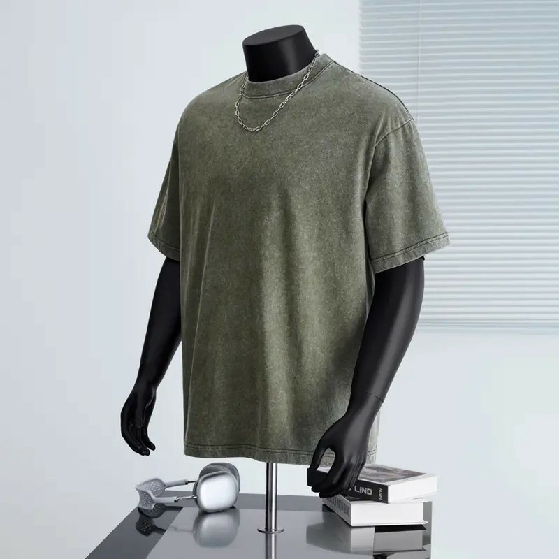 📏📏Vintage Oversized Cotton T-Shirt – Unisex Streetwear Loose Fit Tee