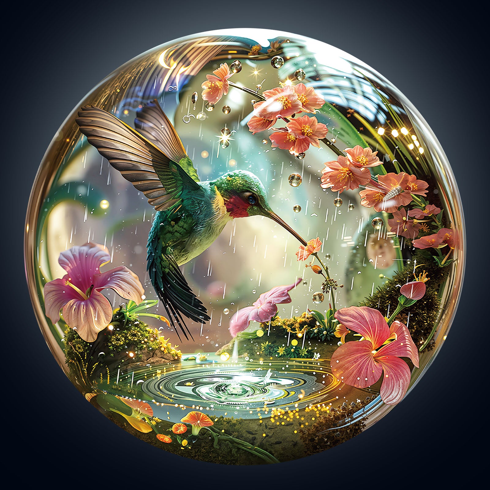 Hummy Raindrop Wooden Jigsaw Puzzle