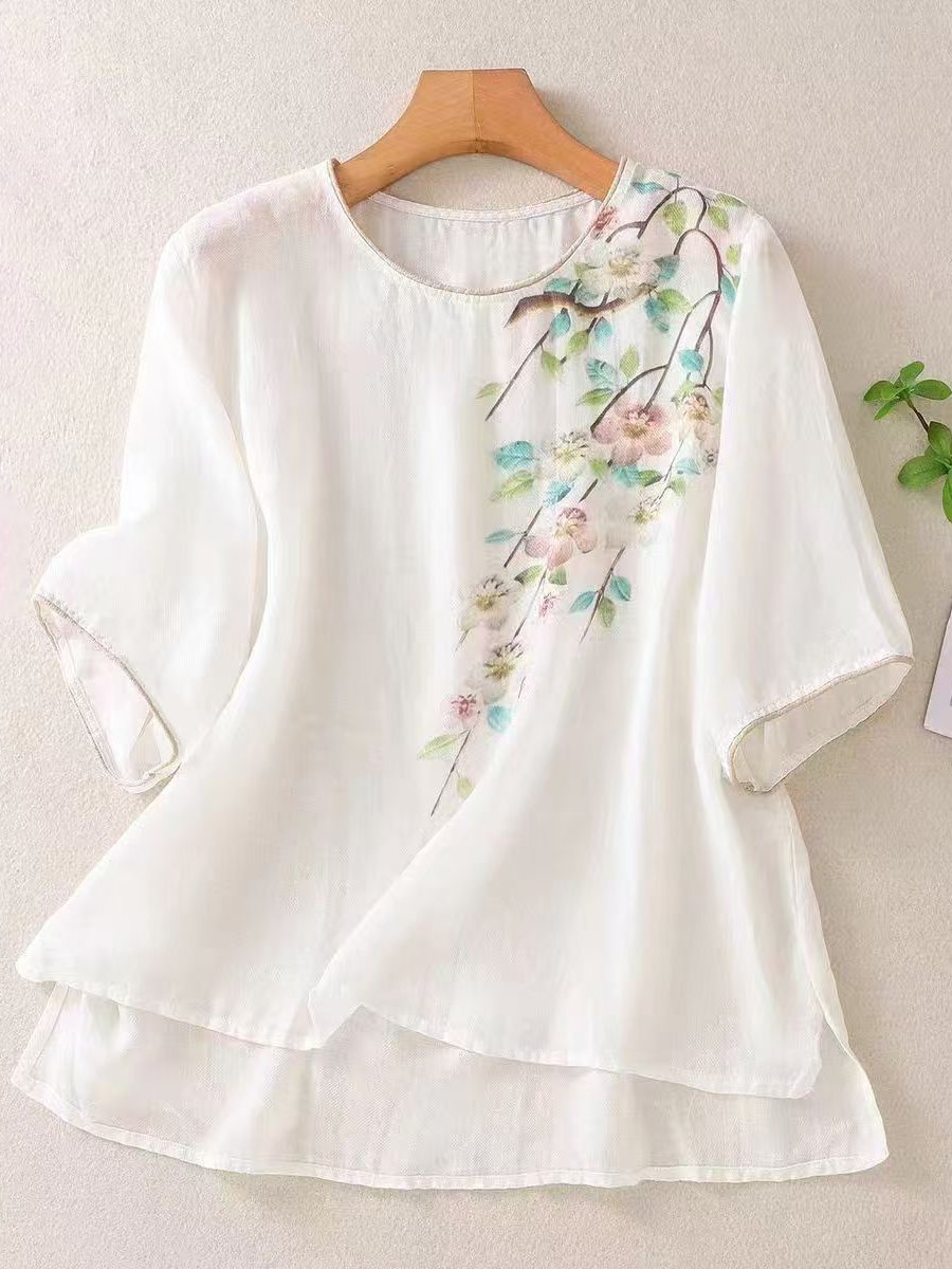 Women Cotton Linen Tops- Fast Shipping