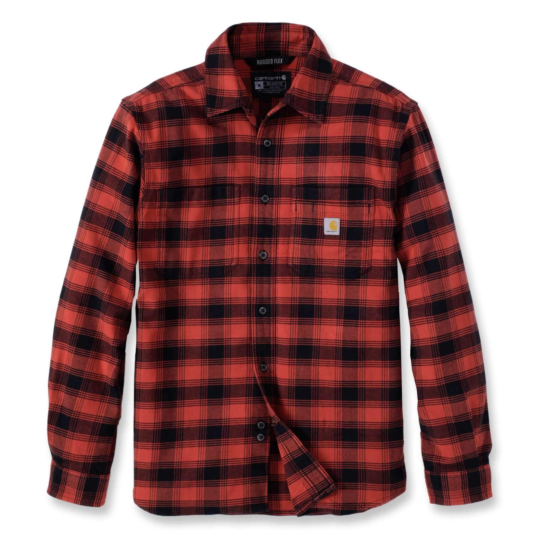 CHT Rugged Flex Midweight Relaxed Fit Flannel Long-Sleeve Plaid Shirt 105945