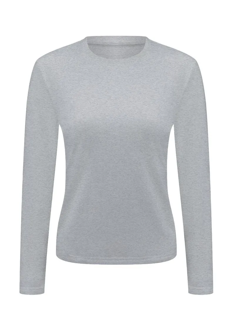 Women's Thermal Long Sleeve Top - Lightweight Warm Base Layer for Casual