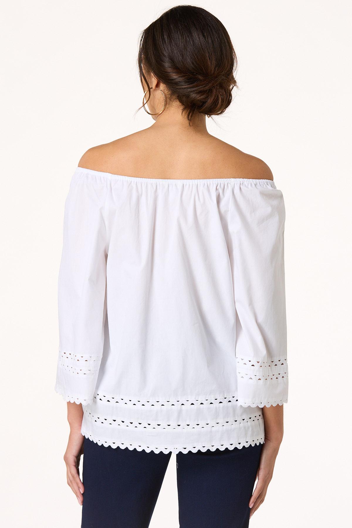 Poplin Ric Rac Trim Top