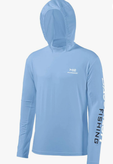 UPF 50+ Men’s UV Sun Protection Long Sleeve Fishing Hoodie