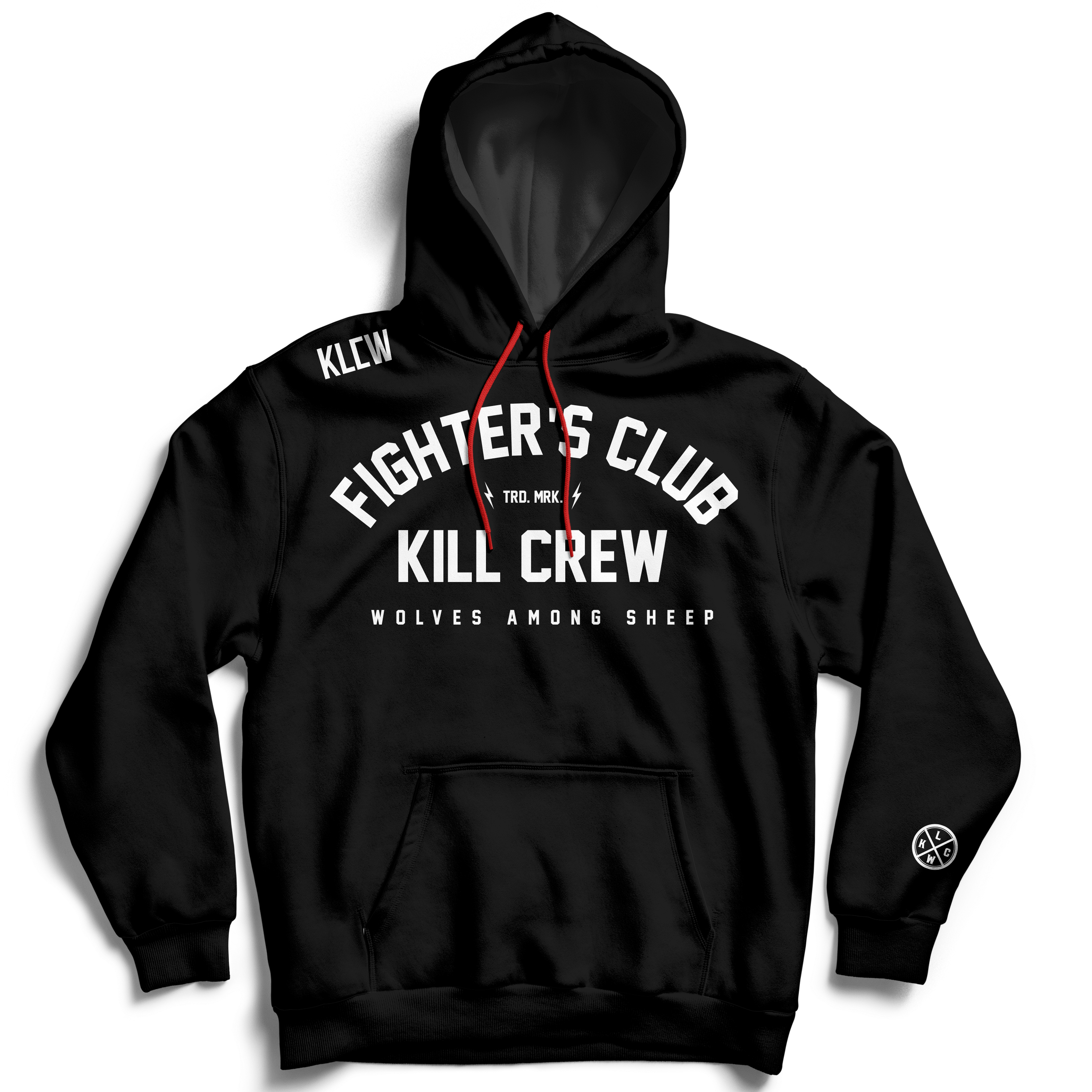 FIGHTER'S CLUB HOODIE - BLACK