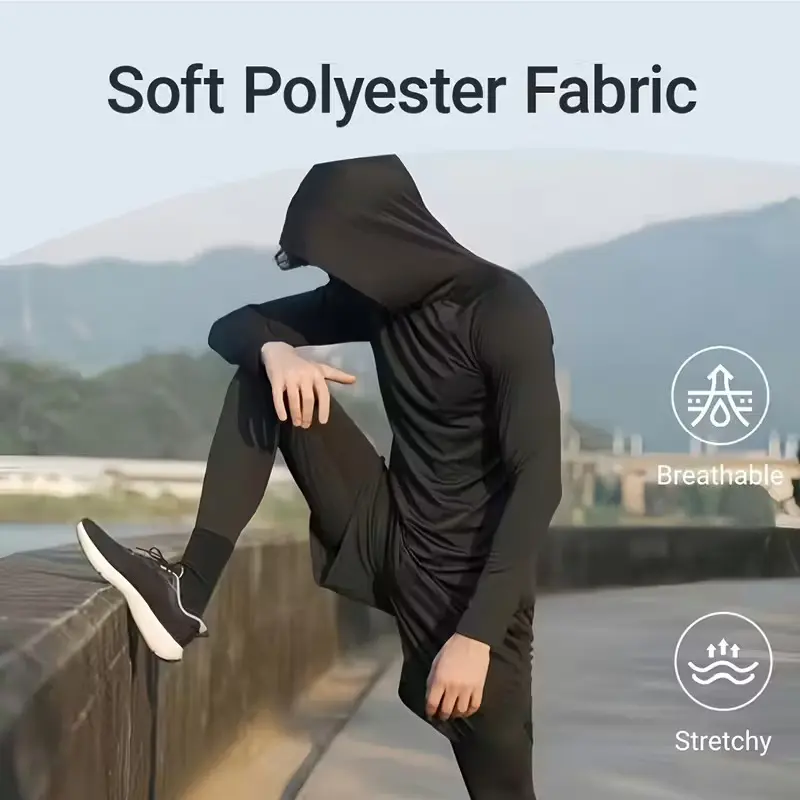 Men's Casual Hooded Pullover Set