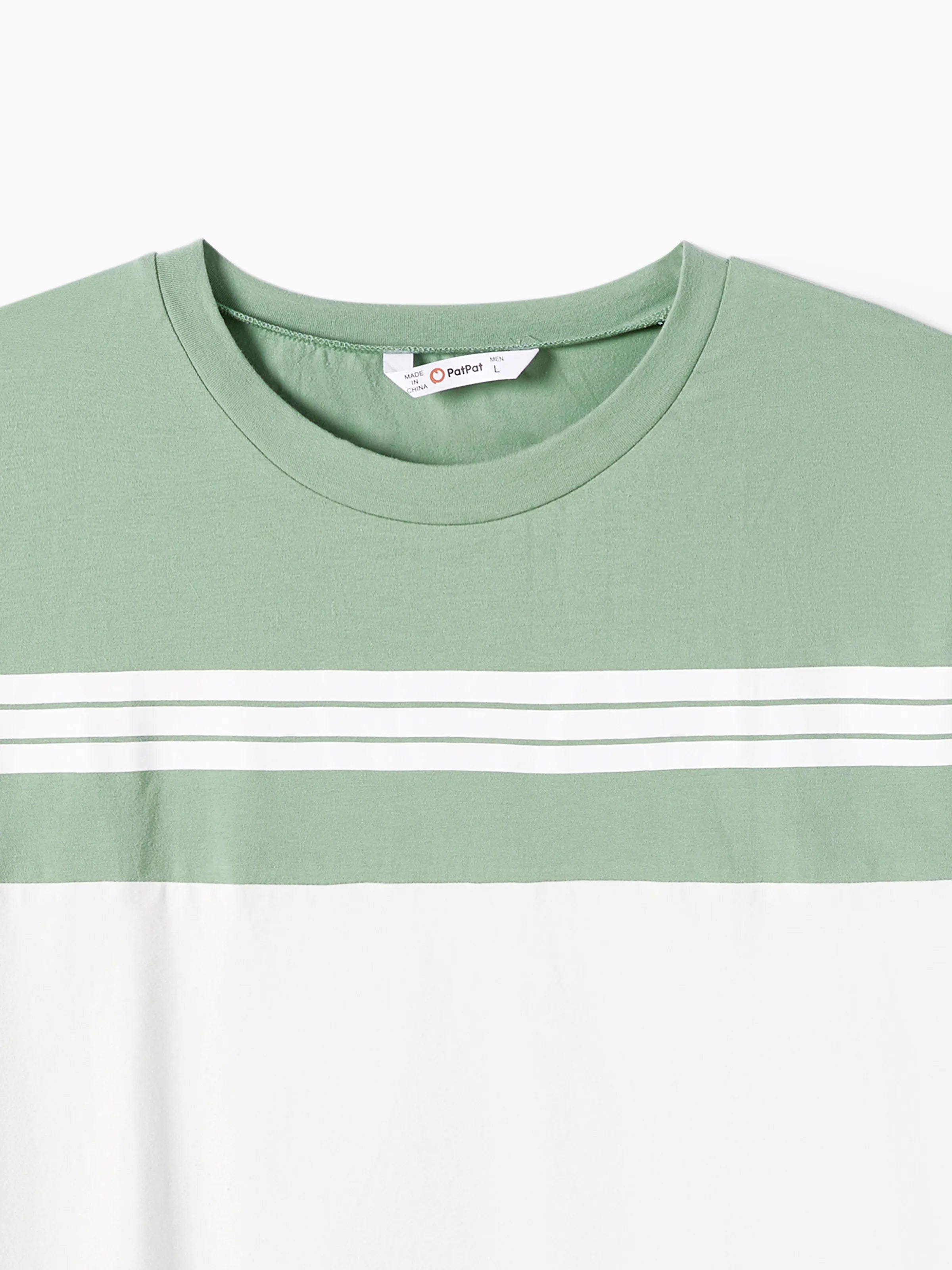 Elegant Broken Flower Matching Outfits for Family, Smocking Design, Medium Thickness Green