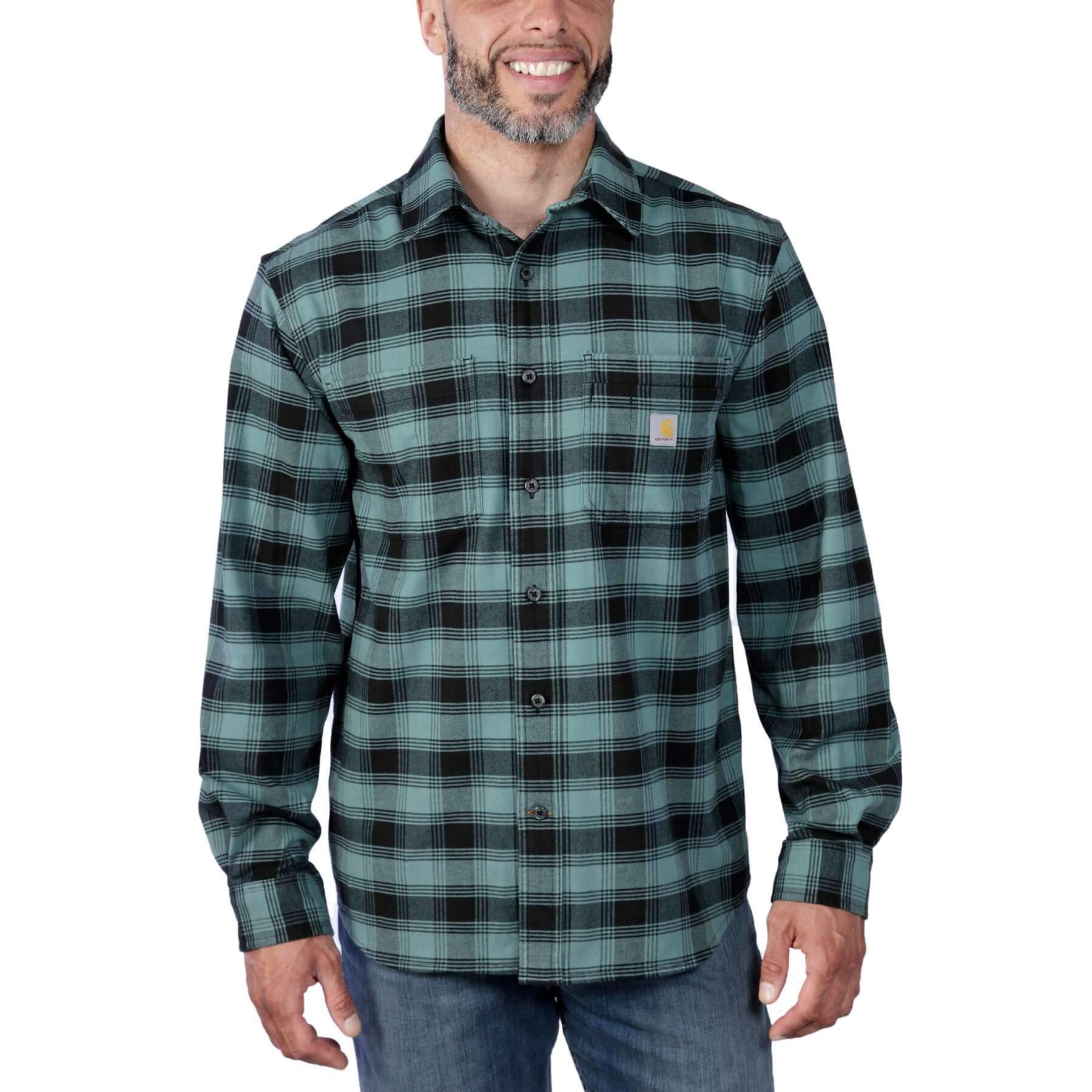 CHT Rugged Flex Midweight Relaxed Fit Flannel Long-Sleeve Plaid Shirt 105945